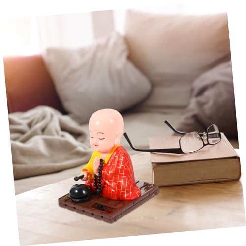 Figura Buda Monje Zen Solar 11x9x8.5 cm miniatura 7