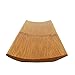 Reusable Bamboo Carbonized Brown Rectangle Sushi Serving Tray Plate - 10 Pieces