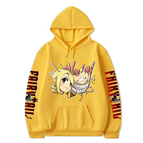 Corsehild Sweatshirt À Capuche Unisexe Fairy Tail Anime Print Sweat Natsu Mavis Cosplay Sweat Mode Respirant Pull 6 Couleurs Cover
