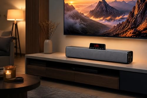 Image of DITON Thunder SP-90 16W Bluetooth Soundbar Speaker with Mobile Holder, 10 Hours Playtime, Built-in Mic, Wireless Mic Support, USB /TF /AUX Connectivity, Portable Home & Outdoor Audio System