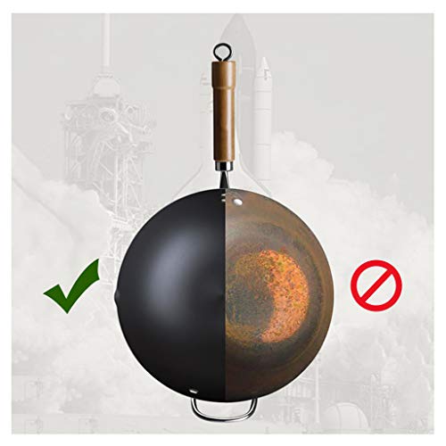 Wok de Hierro Fundido Pre-sazonado de 34cm miniatura 2