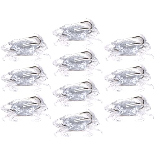 Leurres de crabe 3D 8cm pour bar et morue en mer - Lot de 10 appâts souples artificiels