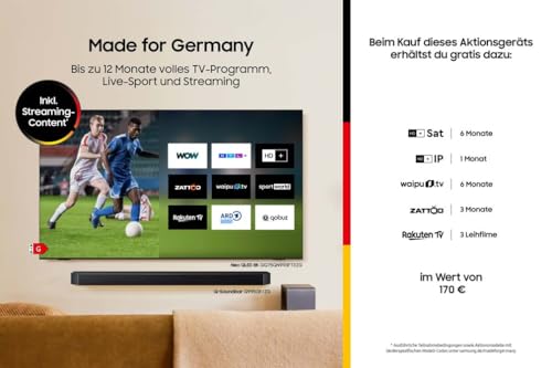 Samsung Crystal UHD 4K U7099F 65 Zoll (163 cm) LED Fernseher, Crystal Prozessor 4K, MetalStream Design, SmartThings, Knox Security, Gaming Hub, AI Upscaling, Kostenlose Inhalte, Smart AI TV – Bild 3