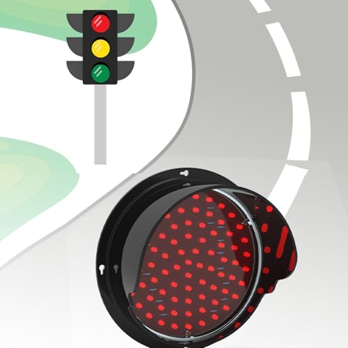 Feu d'arrêt et de départ à LED jaune clignotant pour signalisation de chantier et entrepôt - 3