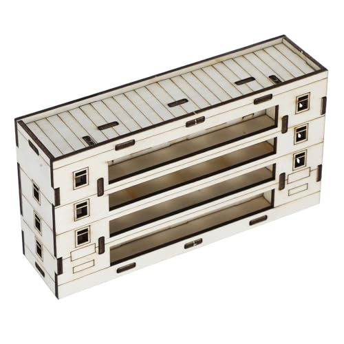 Abaodam Maison Miniature Bois Kit pour Scènes Miniatures Et Dioramas Modèle De Bâtiment Bois avec Finition Lisse pour Décoration Et Projets Créatifs