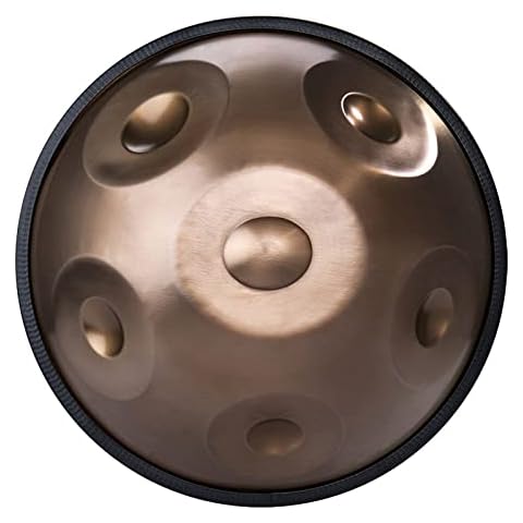 LFSYYQ Hand Pan Drum Tongue Drum 6 Notes Handpan Drum D minor Percussion Instrument Hand Drum Yoga Meditation Beginner with Carrying Bag Drumsticks Cover