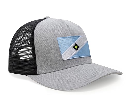 Image of International Tie City Hat for Men and Women, Adjustable Snapback Trucker Baseball Cap with Embroidered Patch