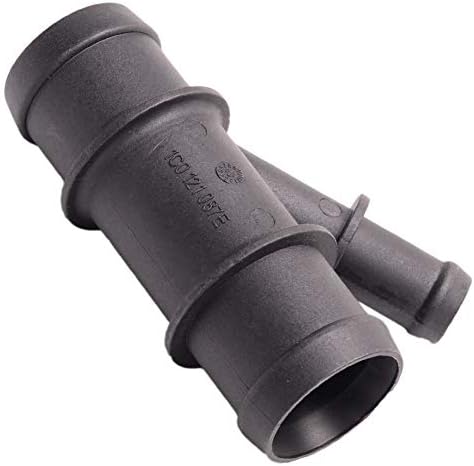 CNUPSM Water Radiator Coolant Hose Connector Pipe 1C0121087E 1C0 121 087E Compatible With VW MK6 Jetta 11-08 Polo 05-20 Skoda 11-15 Seat 13-17 1.6L Audi TT 1.8T 03-06