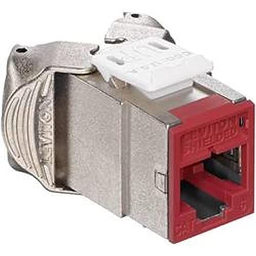 Leviton Atlas-X1 Cavo Di Collegamento Rj-45 Rosso - Connettori Per Collegamento (Rj-45, Rosso, Acrilonitrile Butadiene Stirene (Abs), Cat6, 22/26, 1 P
