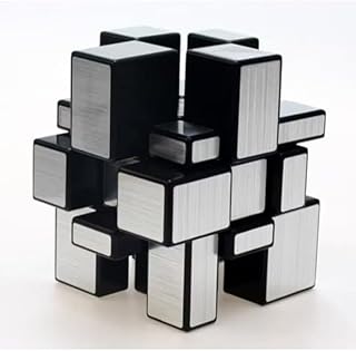 مكعب سرعة مراية 3×3، لغز باللونين الأسود والفضي، لعبة تحفيزية للتركيز والذاكرة