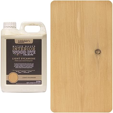 Littlefair's Water Based Wood Dye - Pastel Range (Tester Pot 15ml, Dovetail Grey)