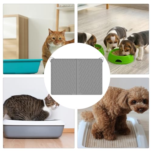 Tapetes Para Areia de Gato | Tapete Coletor de Areia para Gato 61x43 cm - Impermeável e Resistente a