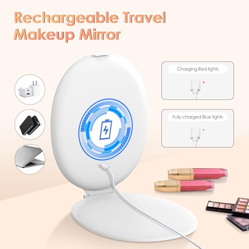 COSYGLOW Travel Makeup Mirror with Light Portable Mirror - image 5