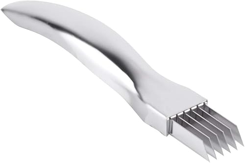 Cortador de ajo, cortador de cebolla, herramienta de cocina, picador de verduras, cebolla, rebanador de cebollas, calabacín de acero inoxidable para