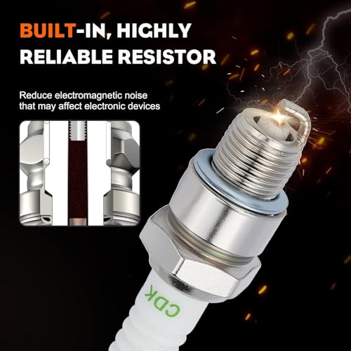 Image of BPR6HS Spark Plug for NGK BPR6HS Torch E6RTC Stens 130-847 Toro 119-1961 Spark Plug 2 PACK