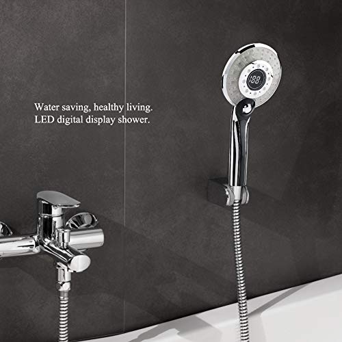 Digital Display Shower Head with Temperature Sensor and LED Color-Changing – 3 Spray Modes Handheld Showerhead for Bathroom by Walfront - Image 2