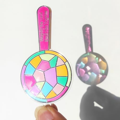 30 Set Magnifying Suncatcher Craft Kits, DIY Stained Glass Window Art - 3