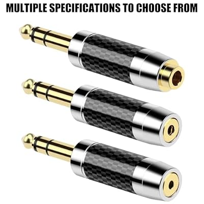 HiFi Sound 6.35mm to 2.5 3.5 4.4mm Earphone Adapter Metal Headphone Converters for Enhances Experiences Sound