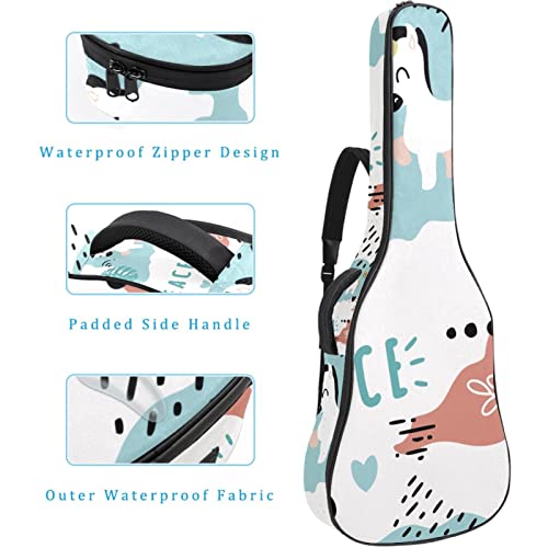 Housse pour guitare acoustique avec éléments dessinés à la main – 1 cm d’épaisseur – Housse de transport étanche – 101,6… - Les Beatles, Paul McCartney, John Lennon, RIngo Starr, George Harrison Housse pour guitare acoustique avec éléments dessinés à la main - 1 cm d'épaisseur - Housse de transport étanche - 101,6… – Image 5