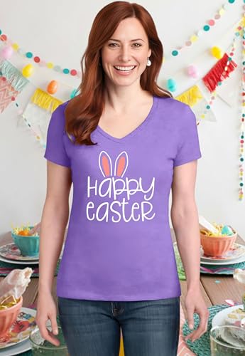 Image of Ithalt Easter Shirts for Women He is Risen Tshirt Easter Christian T-Shirt Jesus Lover Short Sleeve Tops