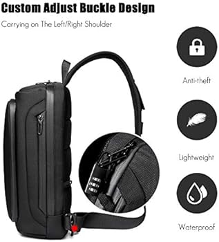 FANDARE Anti-Diefstal Sling Borsttas Mannen Vrouwen Schouder Crossbody Rugzak met USB-oplaadpoort Grote Casual Dagrugzakken voor Outdoor Reizen Werk Wandelen Running Indoor Activiteiten Duurzaam Goud