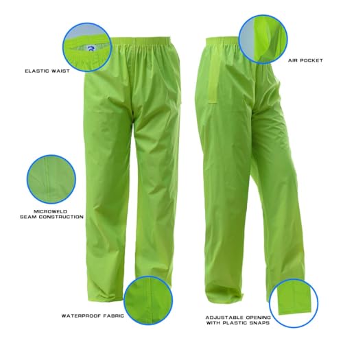 Image of Rizzon Rain Suit Jacket /Trouser for Men Women Waterproof Lightweight Rain Gear for Outdoor Farm Fishing Motorcycle