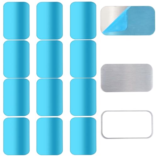 32 Pcs Under Cabinet Light Magnetic Strip Replacement Magnetic Strips with Adhesive Backing for Cabinet Lights Universal Replacement Sticky Adhesive Metal Plates for Magnetic Mounts