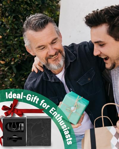 Magnetic Holder for Golf Cart, Portable Aluminium Alloy Golf Cart Accessories Clip with Non-Slip Base, for 30-60 Ring Gauge, Idea Gift for Men, Includes Loop Strap, Dark Grey