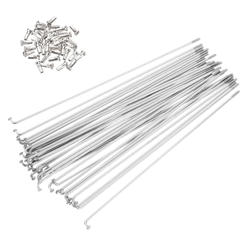 PATIKIL 14G ���]�� �X�|�[�N 189mm / 7.44�C���` 36�{ �Z�b�g �X�e�����X �| J�x���h 2mm �}�E���e�� �o�C�N �X�|�[�N �^�J �j�b�v�� �t�� �V�e�B ���[�h �o�C�N �d�� ���]�� MTB �z�C�[�� �p �V���o�[