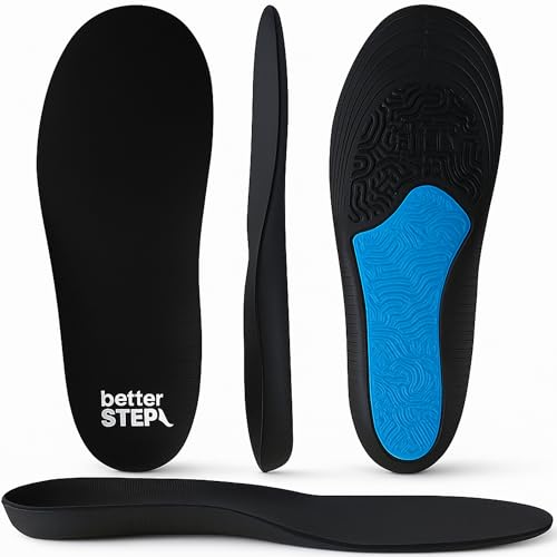 Gel Insoles, Trim-to-Fit, Shock-Absorbing Gel Pad for All-Day Comfort & Pain Relief (Mens 8-14)