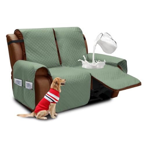 XINEAGE Water Resistant Recliner Cover 2-Seat Recliner Slipcovers for Pet