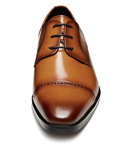 GIFENNSE Men's Dress Shoes Classic Calfskin Leather Wedding Oxford Formal Shoes3