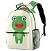 Rucksack mit Frosch-Puppe, Schultasche, Büchertasche, Wanderrucksack, Reiserucksack