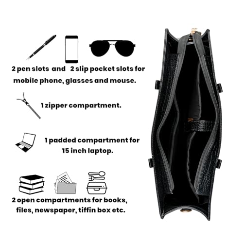 AMOREE leather tote bag – image 3