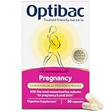 Optibac Probiotics Pregnancy - Vegan Probiotic Supplement with FOS Fibres for Pregnant & Breastfeeding Women - Extensively Researched Formula for Gut & Intimate Flora - 30 Capsules