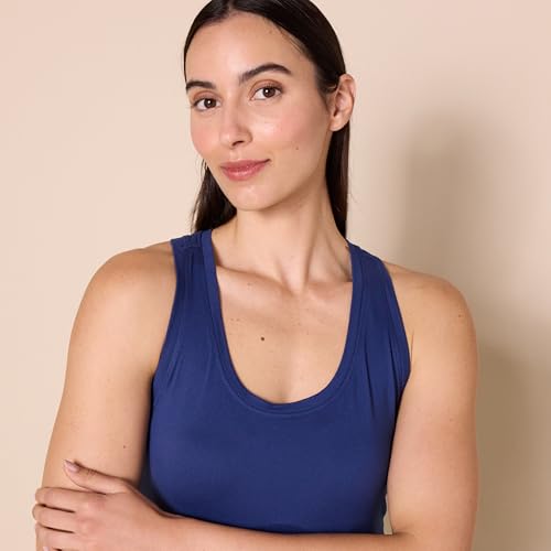 Image of Amazon Essentials Women's Active Quick Dry Tech Stretch Racerback Scoop Neck Tank Top, Multipacks