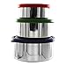 U Konserve - Nesting Trio, Perfect for Lunches or Picnics, Reduce Waste, Dishwasher Safe (Round, Ocean)