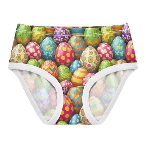 Girls Underwear Toddlers 2t Cotton Cute Panties Girl Stylish Kids Briefs Undies Colorful Easter Eggs Stripes