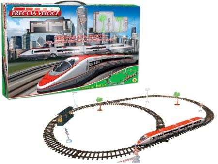 Teorema 61660 Trenino Elettrico Freccia Veloce Con Pista 230 Cm Bianco/Rosso