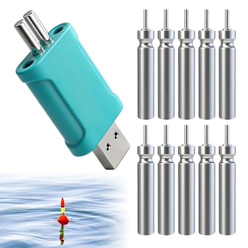 Batería CR425 recargable para flotadores led de pesca con cargador USB