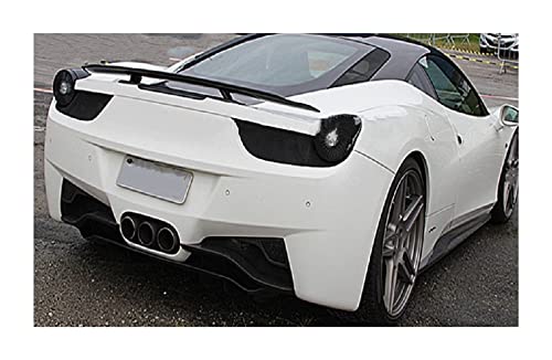 Homanpp ala Trasera Maletero Puerta Trasera Fibra Carbono Coche Separador Difusor Borde De Alerón Techo Trasero para Ferrari 458 Coupe Convertible 2011-2013 (Size : 1)