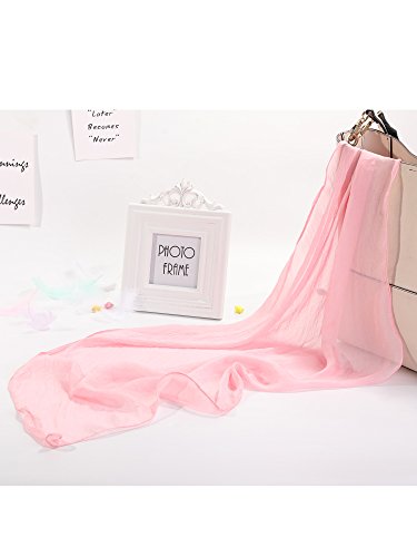 Satinior Chiffon Scarf Women Square Handkerchief Lightweight Satin Ribbon Scarf Retro Neck Scarf #TOP6