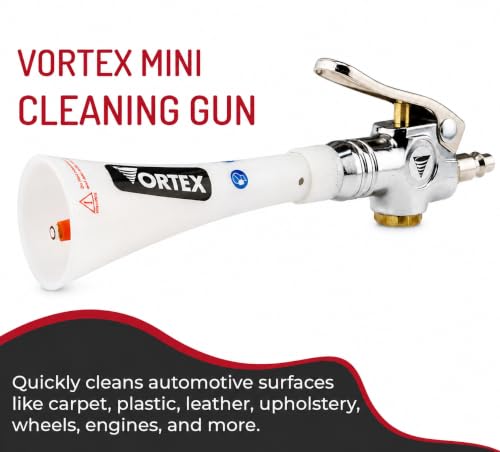 Image of HI-TECH Vortex Cleaning Gun - Quickly Blasts Dirt and Dust from Surface - Works with Air Compressor (Vortex Mini)