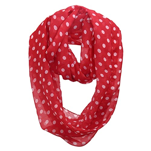 FAIRYGATE Loopschal Rundschal Damen Dünn Blume Blümchen Rose Seide Sommer Loop Farbverlauf Silk Uni Rundschal Schlauchschal Stola Schal leicht Tuch 03006