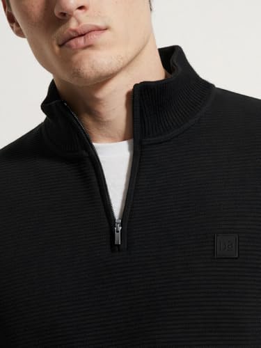 Image of DAMENSCH ReNEWd Soft Ribbed Texture, Strong Durable Fabric, Dyes Ottoman Half-Zip Sweatshirts