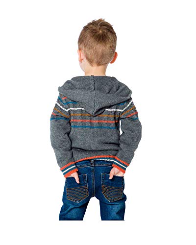 Deux par Deux Little Boys' Hooded Cardigan Go Mecano, Sizes 18M-63