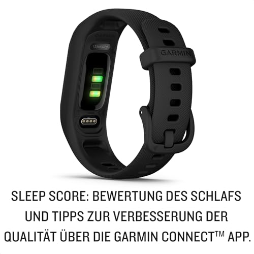 Garmin vivosmart 5 - Fitness-Tracker mit extragro&szlig;em OLED-Touchdisplay, Gesundheitsfunktion wie Schlafqualit&auml;t und Herzfrequenzmessung. Bis zu 7 Tage Akkulaufzeit, wasserdicht und Notfallhilfe.