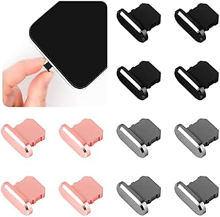 Guichangkai 12Pcs Anti Dust Plugs Compatible with iphone Charging Dust Cover Mobile Dust Plug Dust Plug Charger Protector Compatible with iPhone 11, 12, 13, Pro, Max/X/XS/XR, 7, 8 Plus, iPad Mini/Air