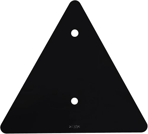 Miniatura 4 de Paquete de 2 reflectores triangulares de plástico rojo, instalación de tornillos para buzón, remolques, camiones, barcos, SUV, caravanas