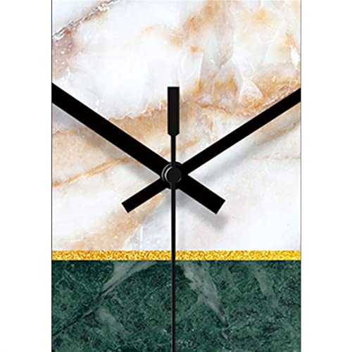 Horloge murale salon rétro TUSUOD imitation marbre 12" - 4